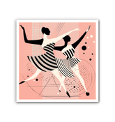 Serene Feminine Dance Motion Wrapped Canvas - Beyond T-shirts